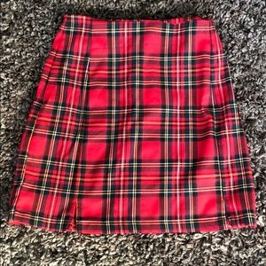 Brandy Melville Plaid Mini Skirt